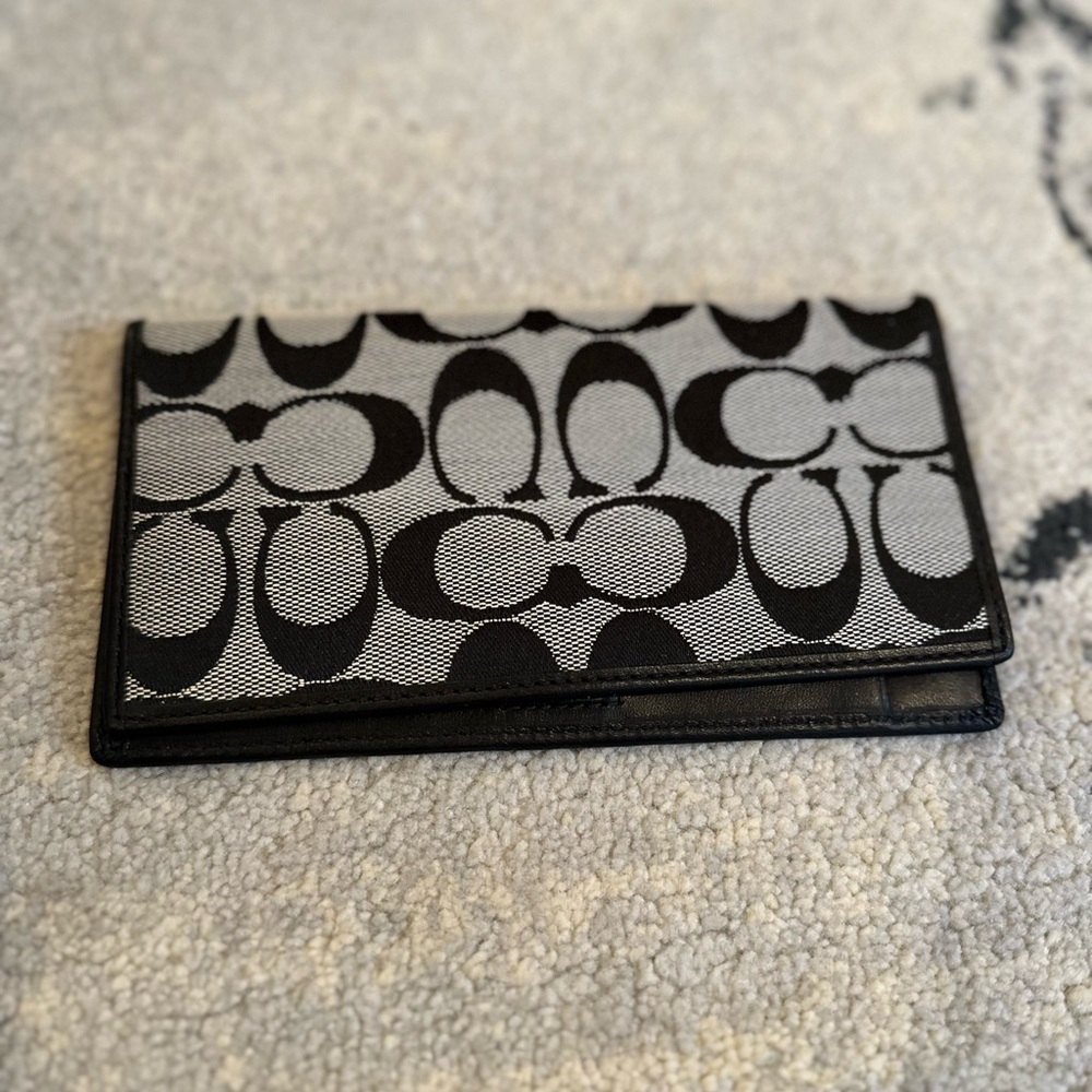 Coach checkbook holder